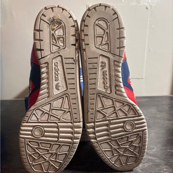 Adidas Rivalry X Human Made Red, Yellow, and Blue Sneakers - Picture 5 of 5